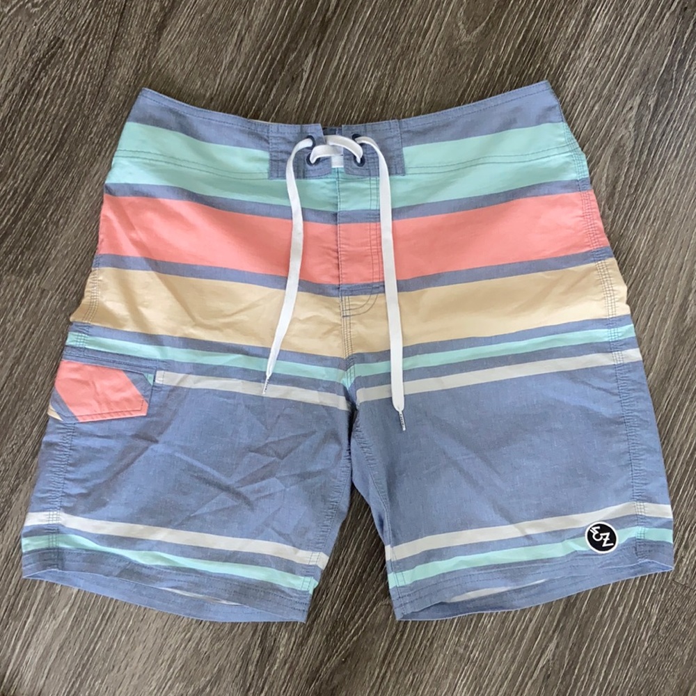 Ezekiel Striped Board Shorts